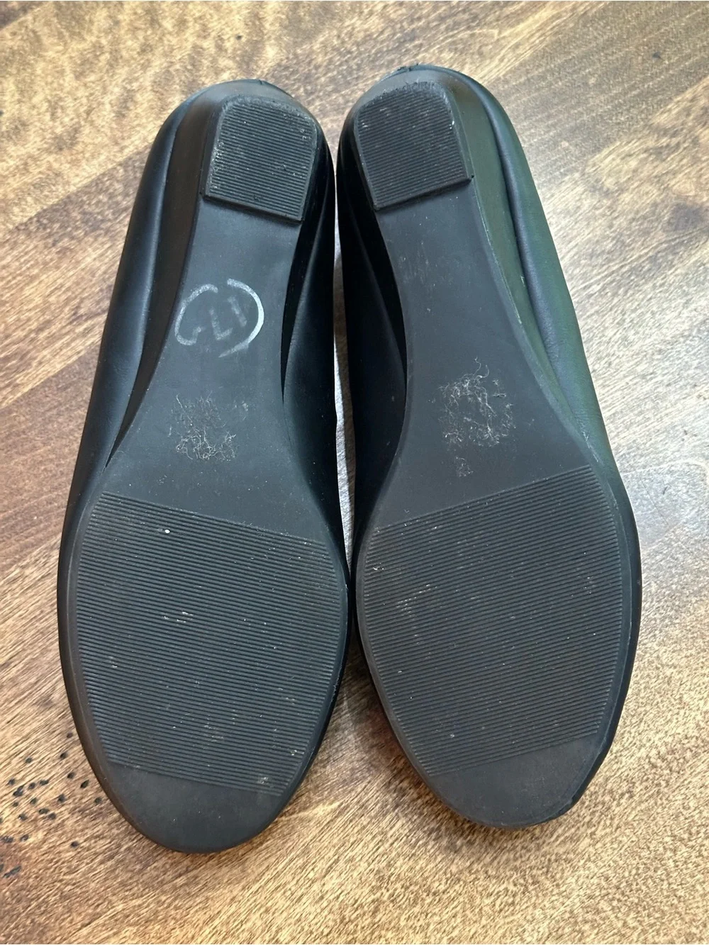 Cityclassified Black Women's Slip-On Round-Toe wedges  Size 7